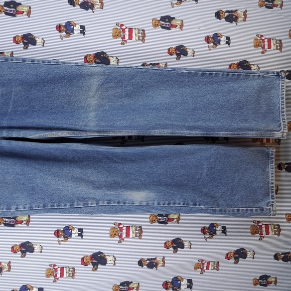 Carhartt workwear med wash fade denim straight leg 34-32 mens relax fit jeans - Picture 3 of 6